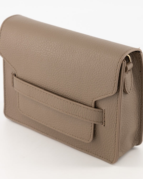 Tas Janice leer taupe