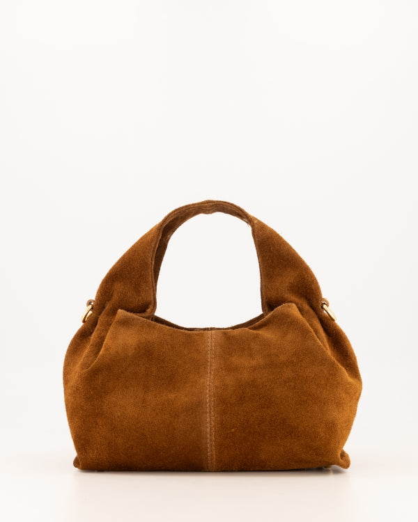 Tas Polly suede cognac