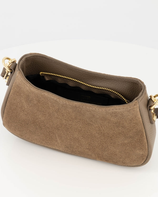 Tas Rimini suede taupe