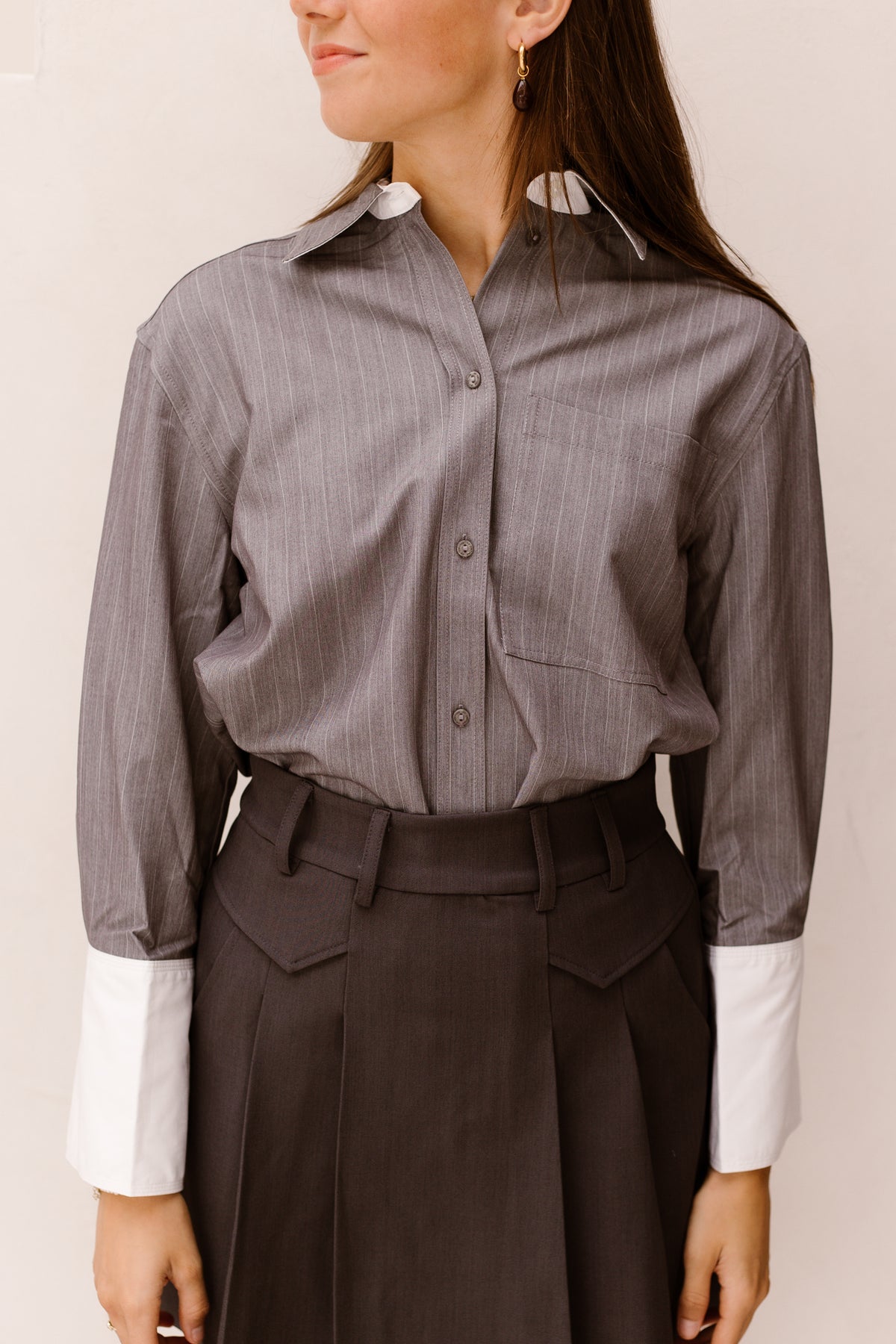 PennyCC Pin Shirt Mid Grey