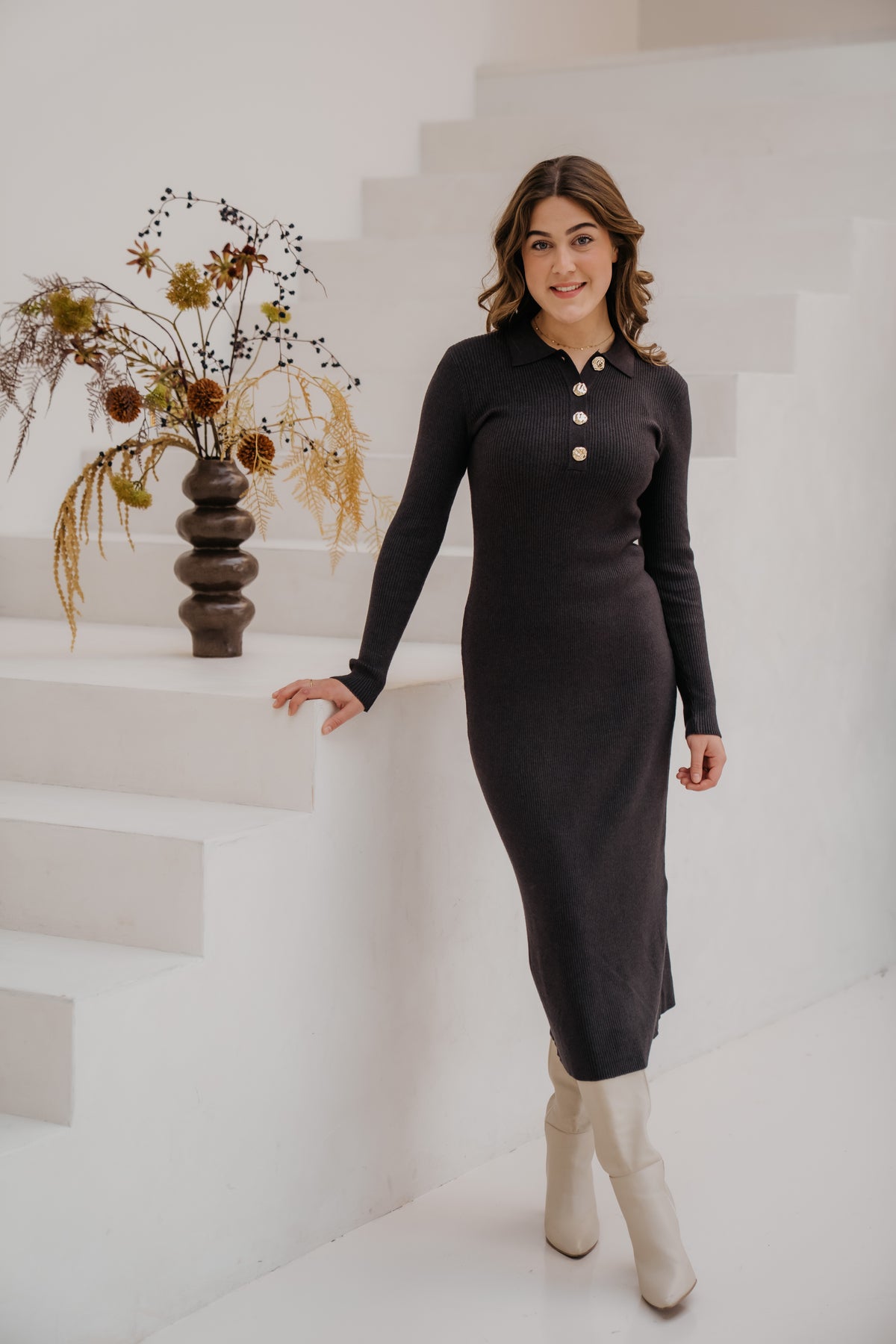 Nabola dress Anthracite