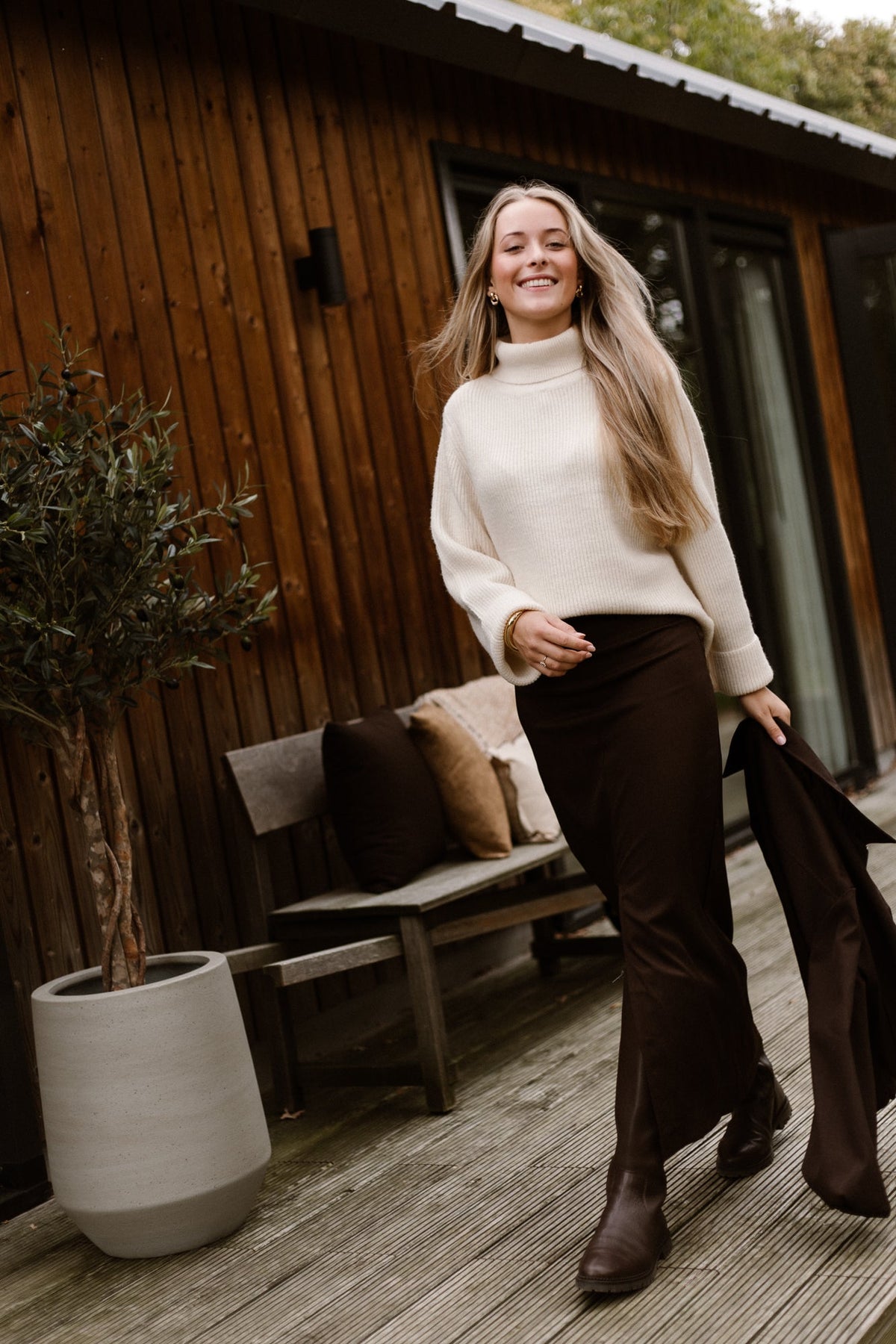 Agatha Skirt Dark Brown - Bij Keesje - Bij Keesje The Label - Rok