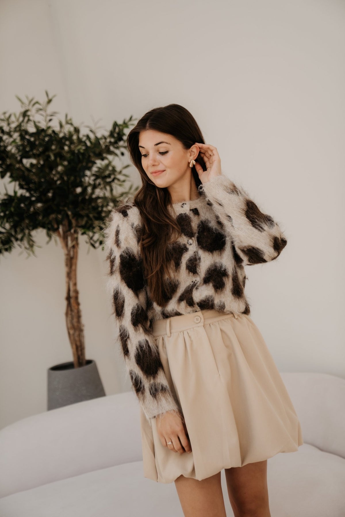 Balloon skirt beige - Bij Keesje - Bij Keesje - Rok