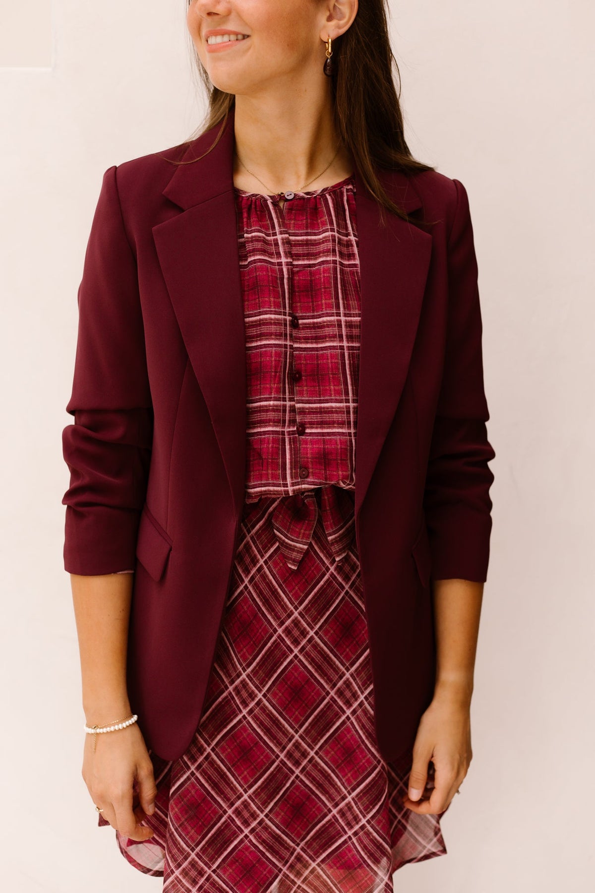 Blazer 3/4 Slve Merlot 10501 - Bij Keesje - Esqualo - Blazer