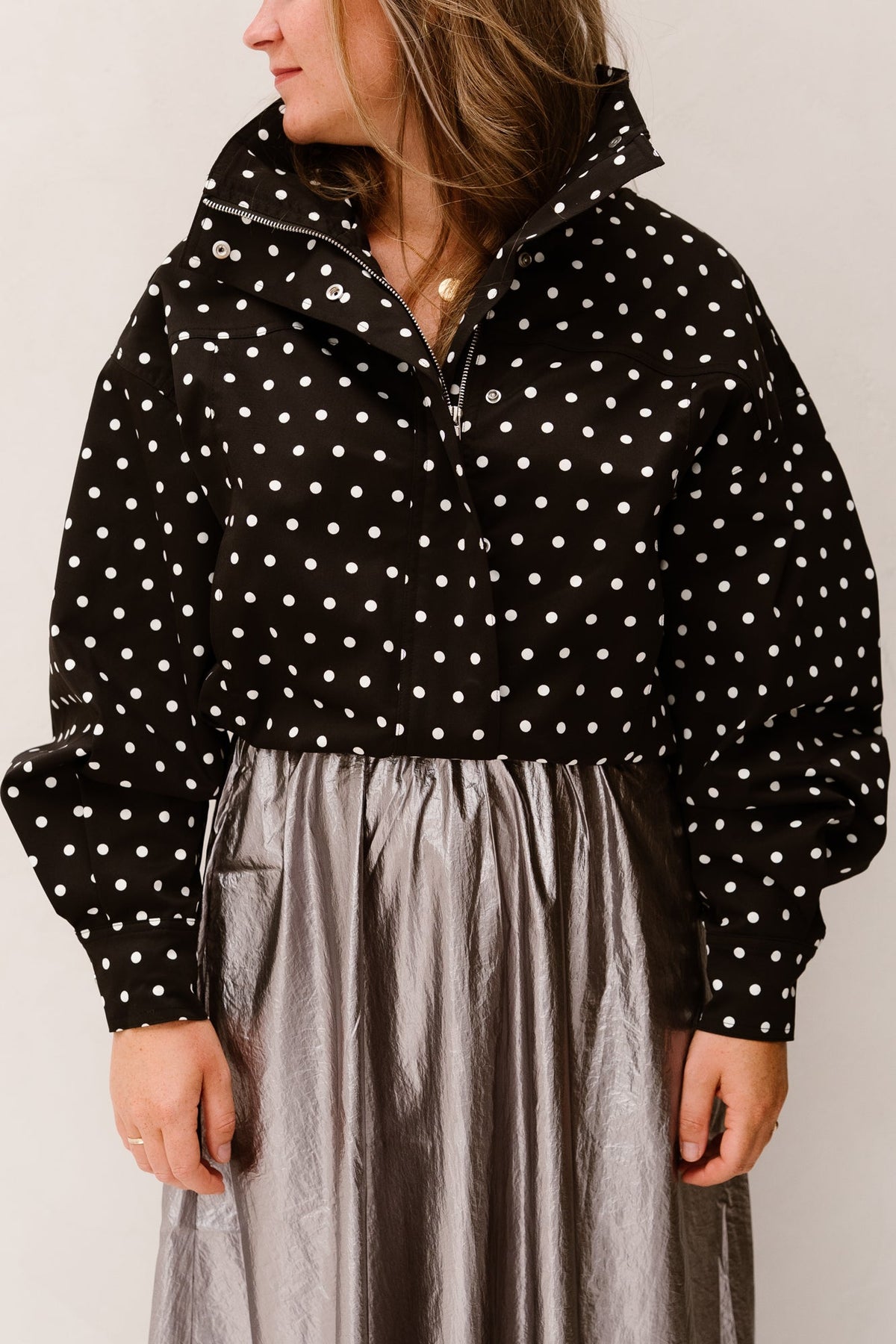 Callisa Dot Jacket Black - Bij Keesje - Neo Noir - jas