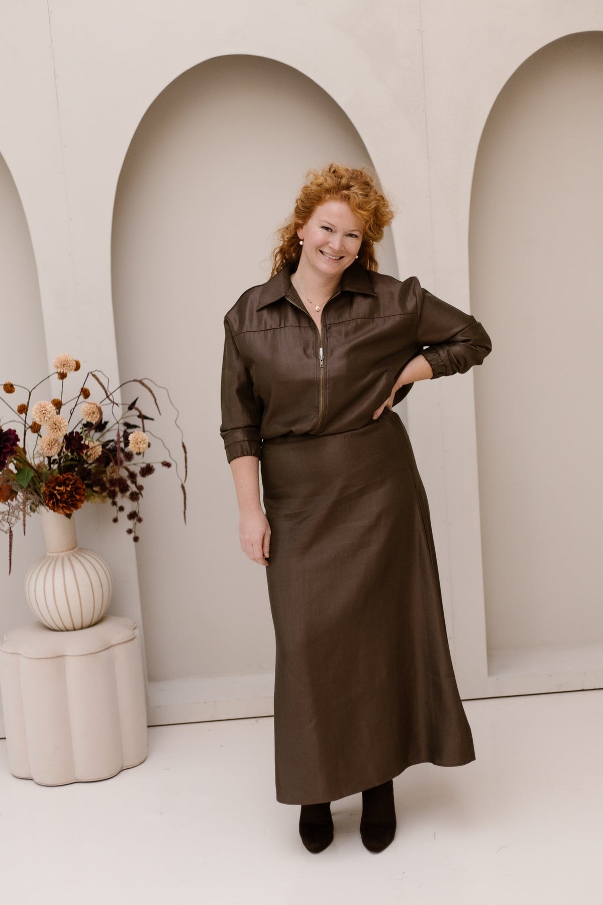 Catriona Skirt Dark Earth - Bij Keesje - G-maxx - Rok