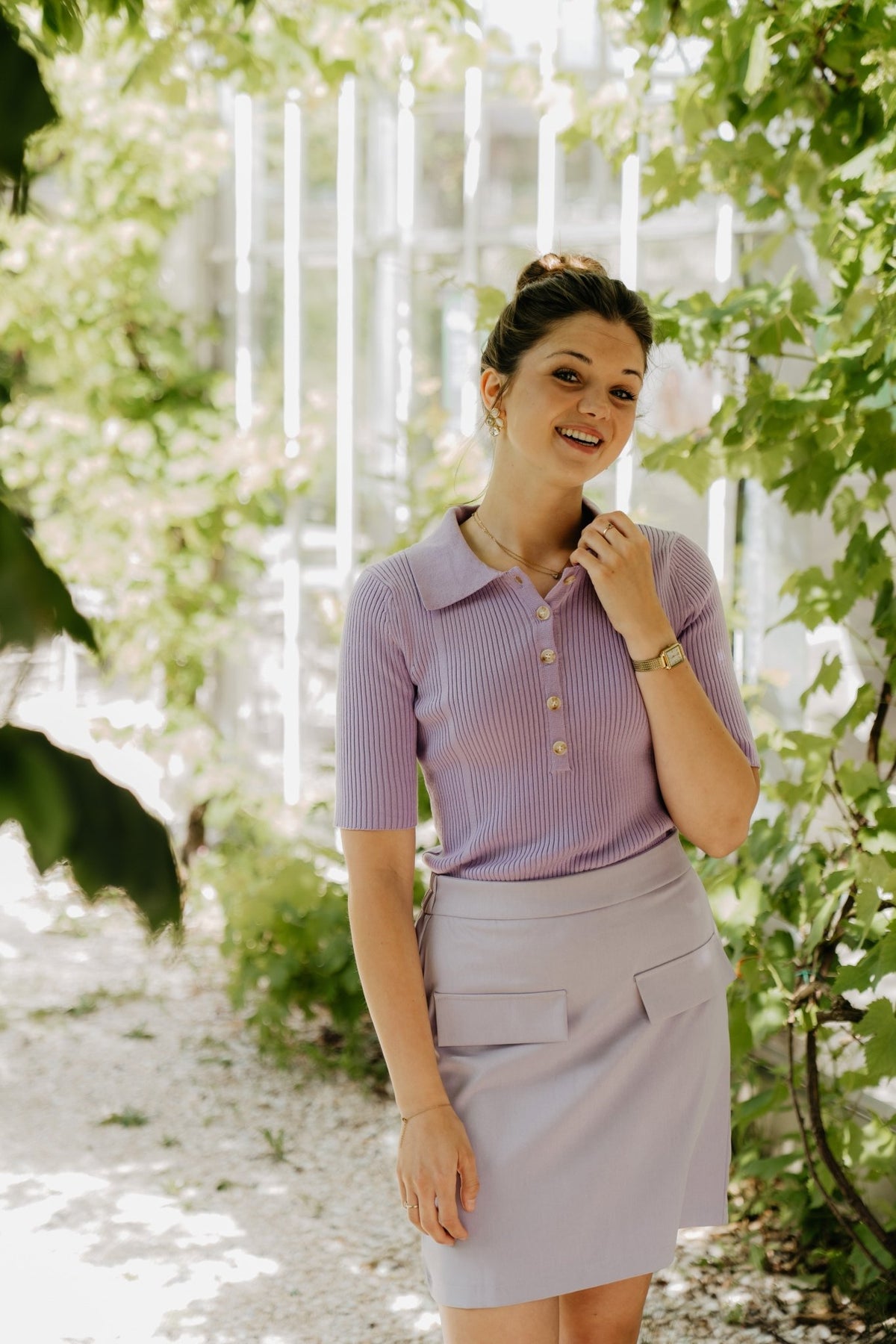 Claire Skirt Lilac - Bij Keesje - Bij Keesje The Label - Rok