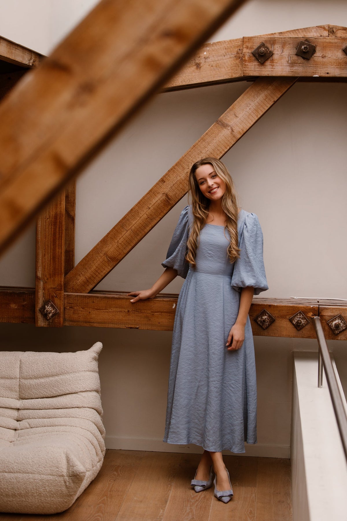 Coco long dress blue - Bij Keesje - Maere - Jurk