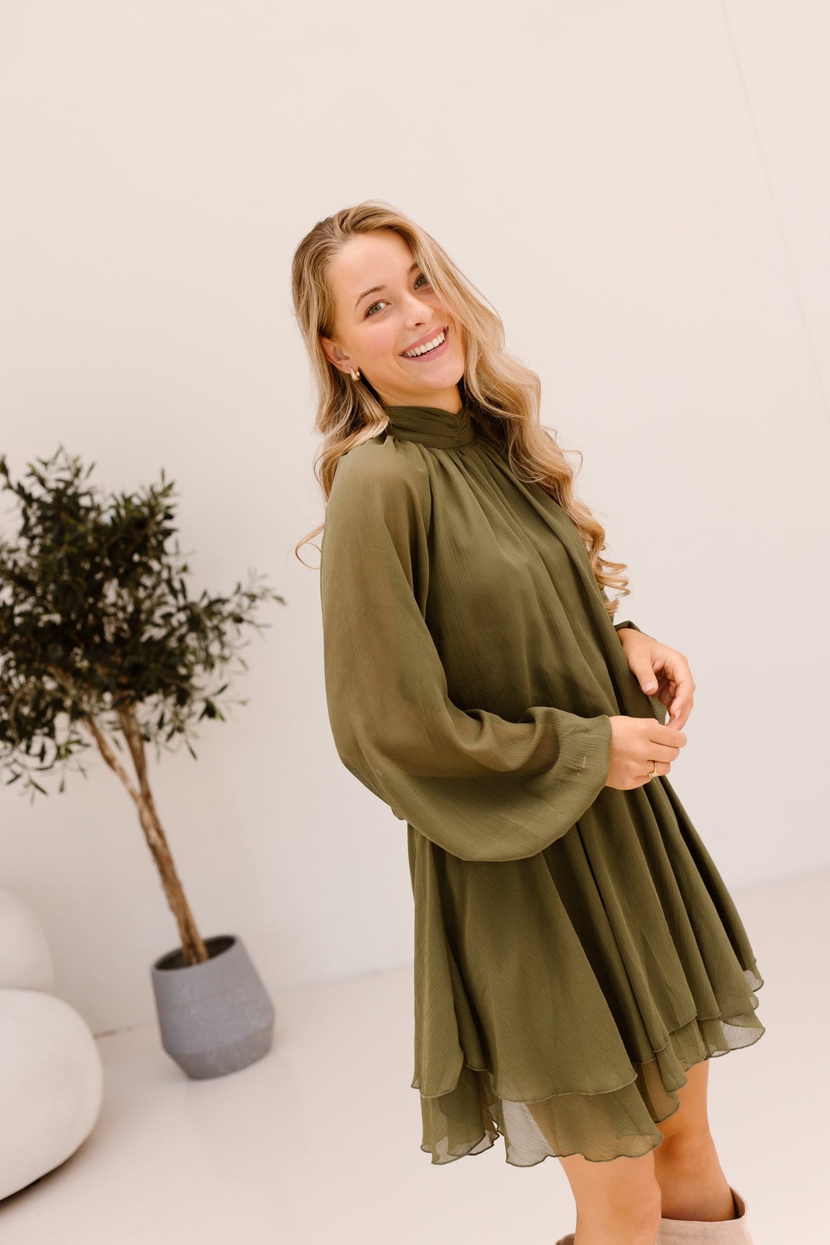 Dane dress green - Bij Keesje - Bij Keesje - Jurk