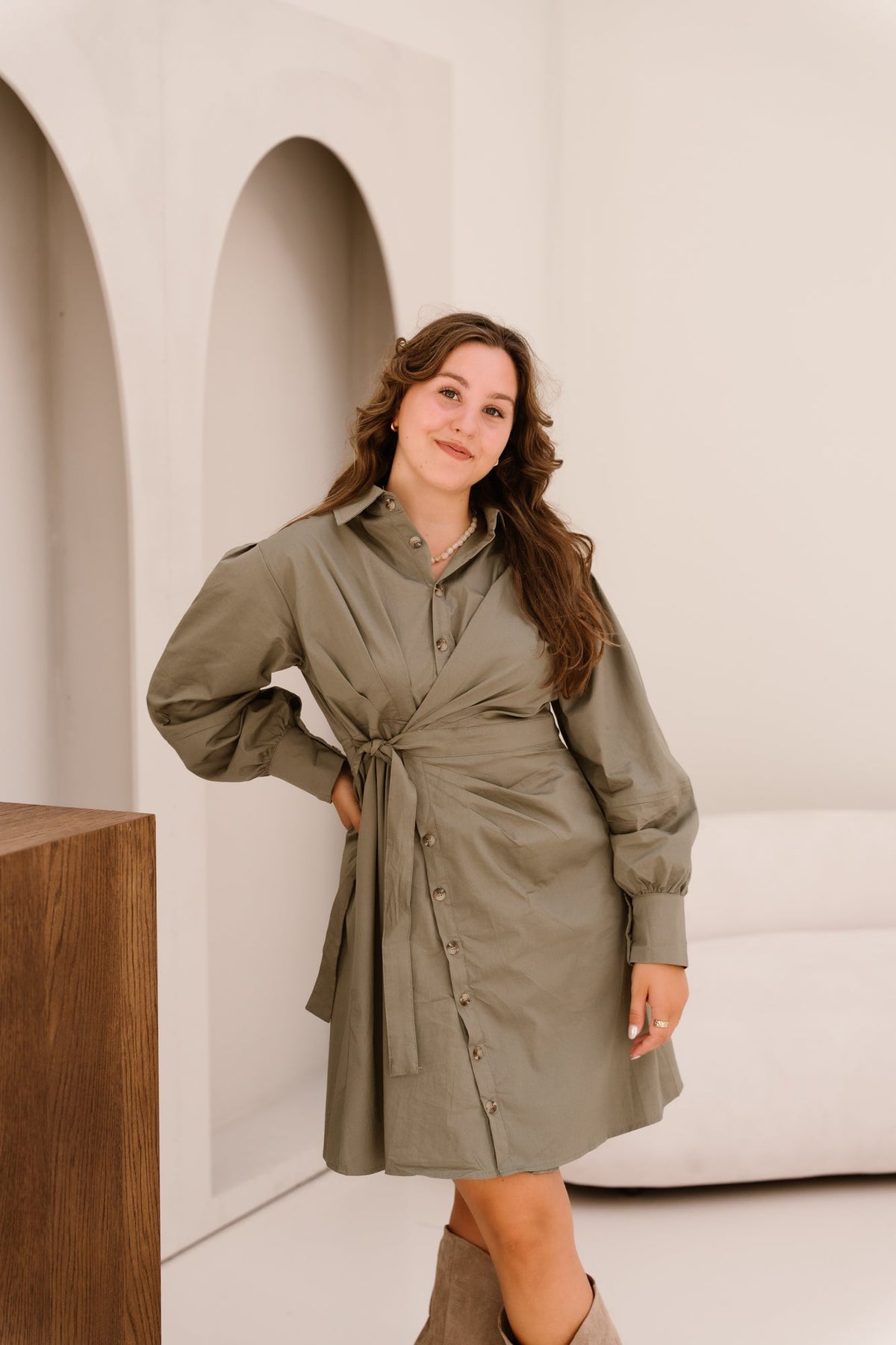 Dirkje dress green - Bij Keesje - Bij Keesje - Jurk