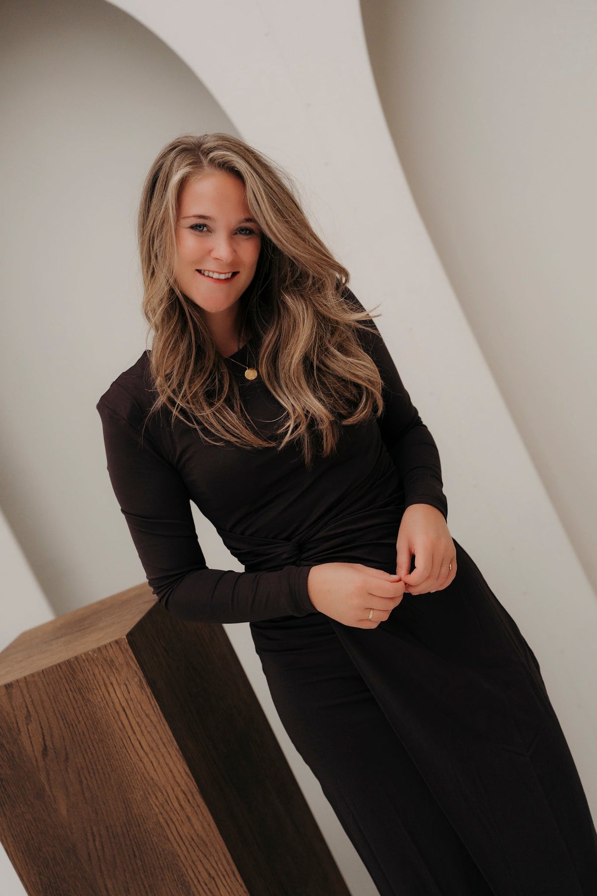 Donne Dress Dark Chocolate - Bij Keesje - Freebird - Jurk