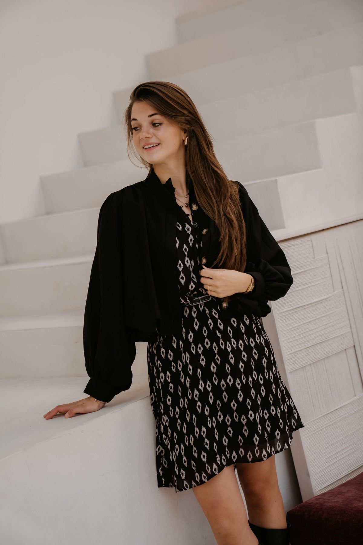 Dress Little Diamond Print 14514 - Bij Keesje - Esqualo - Jurk