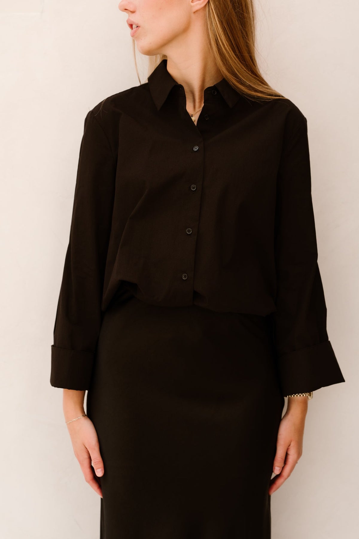 Drew shirt black - Bij Keesje - Neo Noir - Blouse