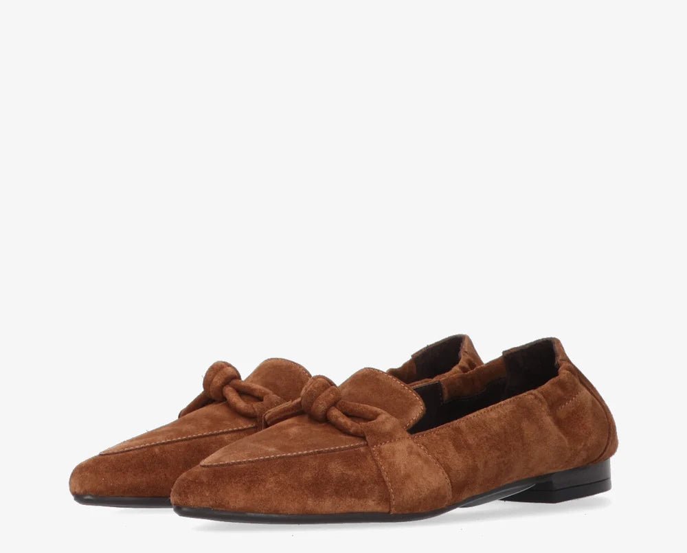 Duna 27-a suede loafer cognac - Bij Keesje - Tango - Schoenen