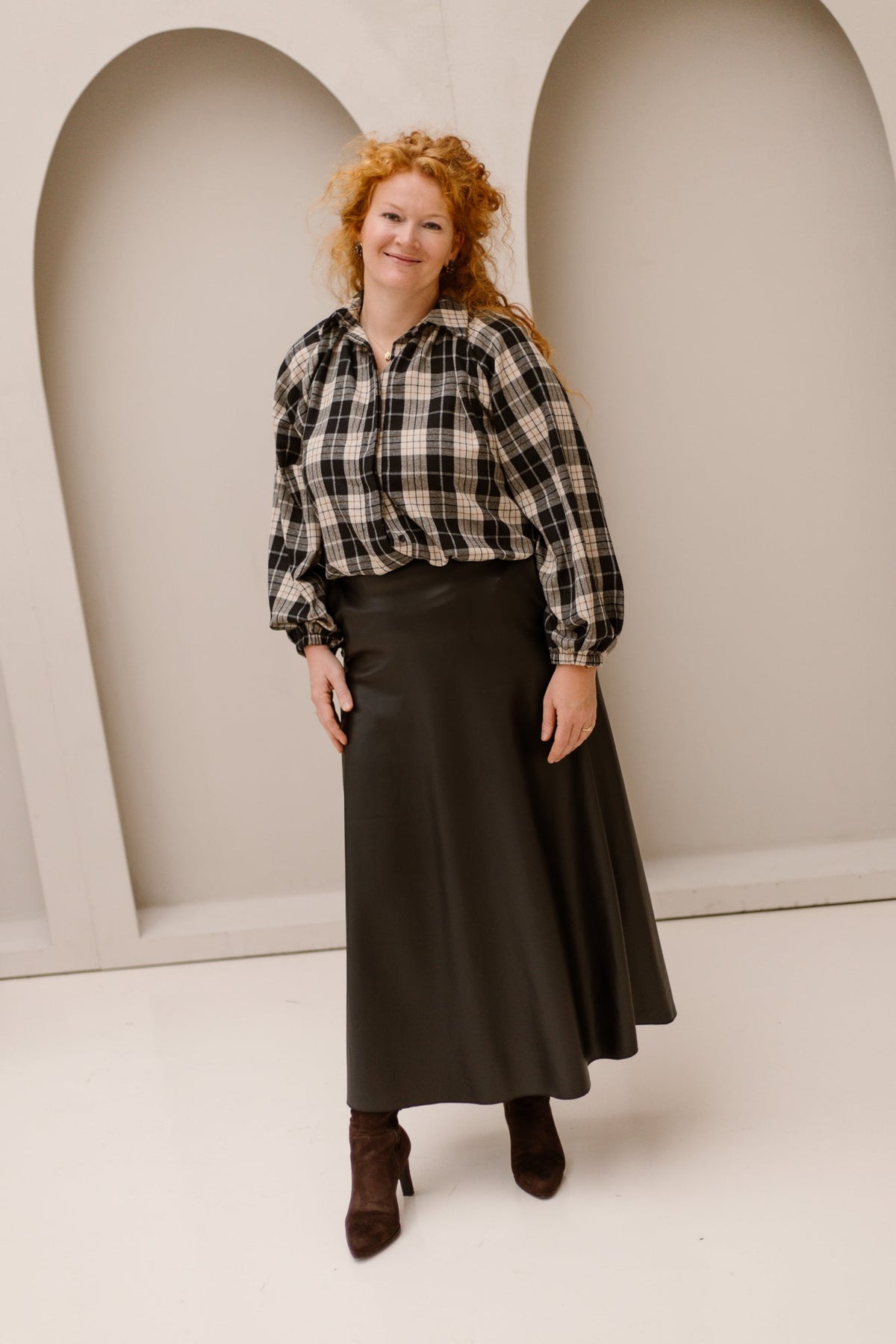 Ebby check jacket black - Bij Keesje - Bij Keesje - Jas