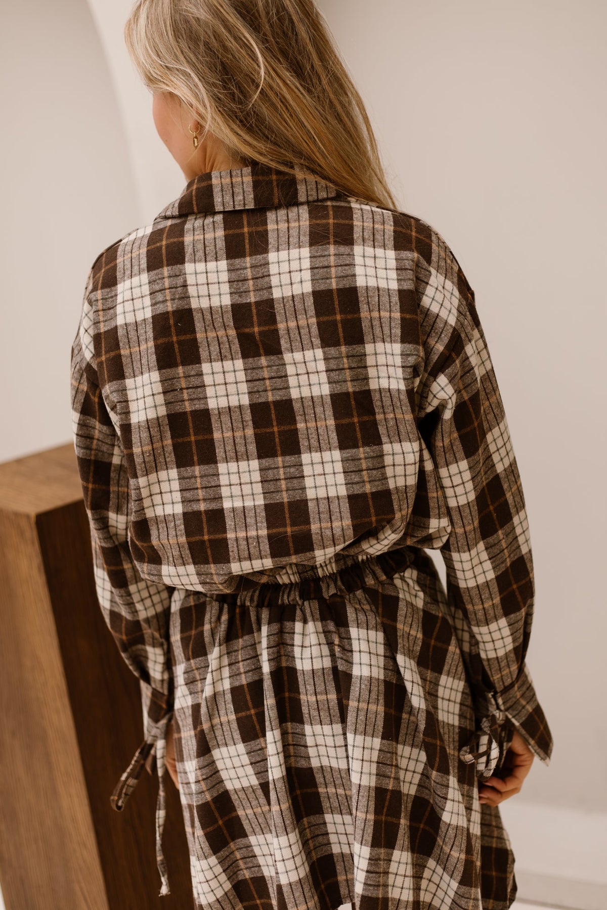 Ebby check jacket brown - Bij Keesje - Bij Keesje - Jas