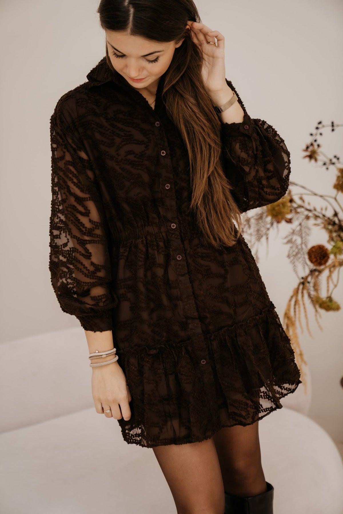 Elfie dress choco - Bij Keesje - Bij Keesje - Jurk