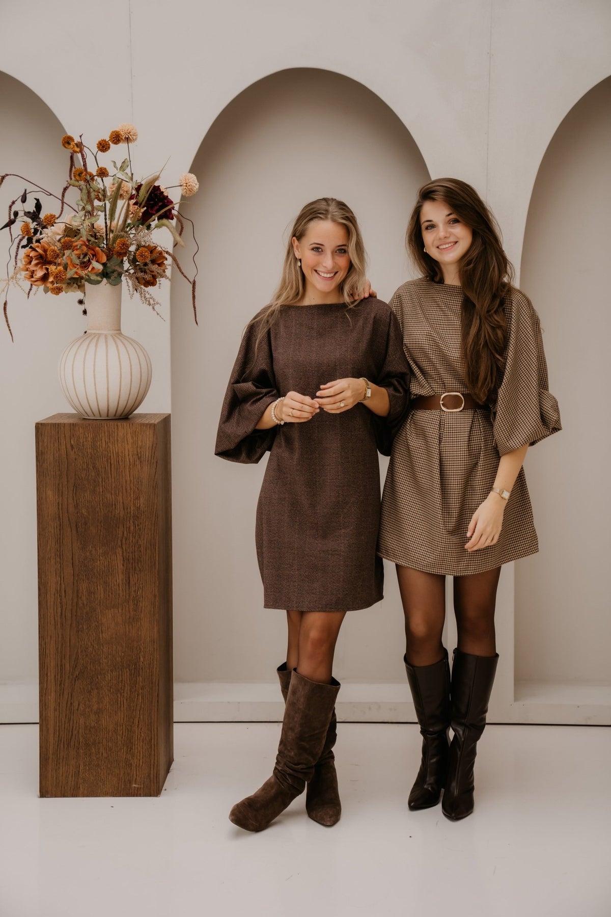 Elina Dress Ruit darkbrown - Bij Keesje - Bij Keesje - Jurk