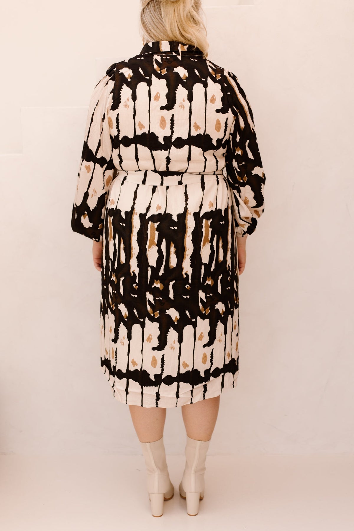 Enid dress sand/light camel - Bij Keesje - exxcellent - Jurk