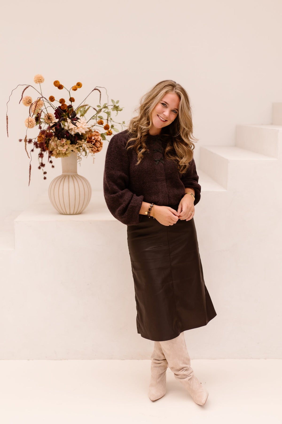 Farah Skirt Aubergine - Bij Keesje - Bij Keesje - Rokken