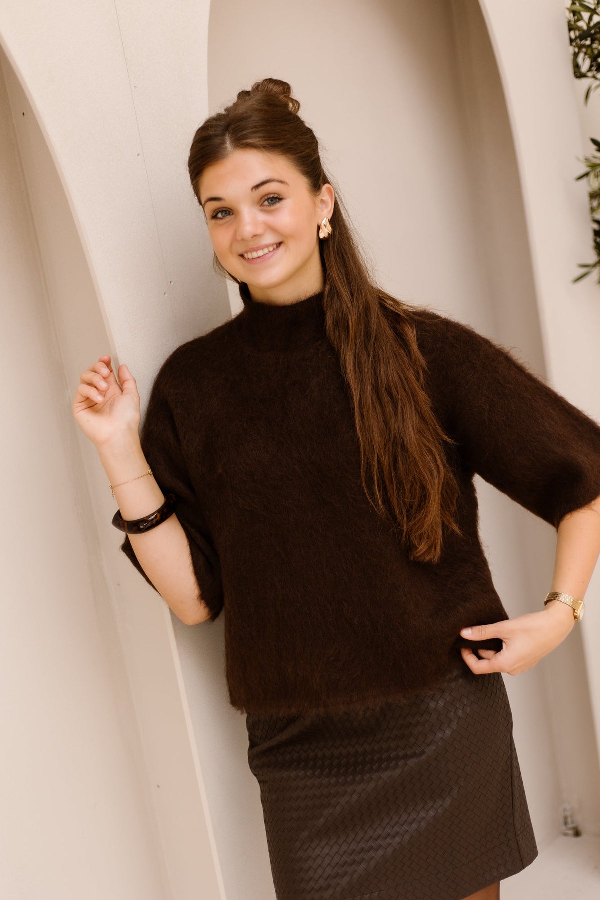 Fayenna skirt brown - Bij Keesje - Kimara - Rok