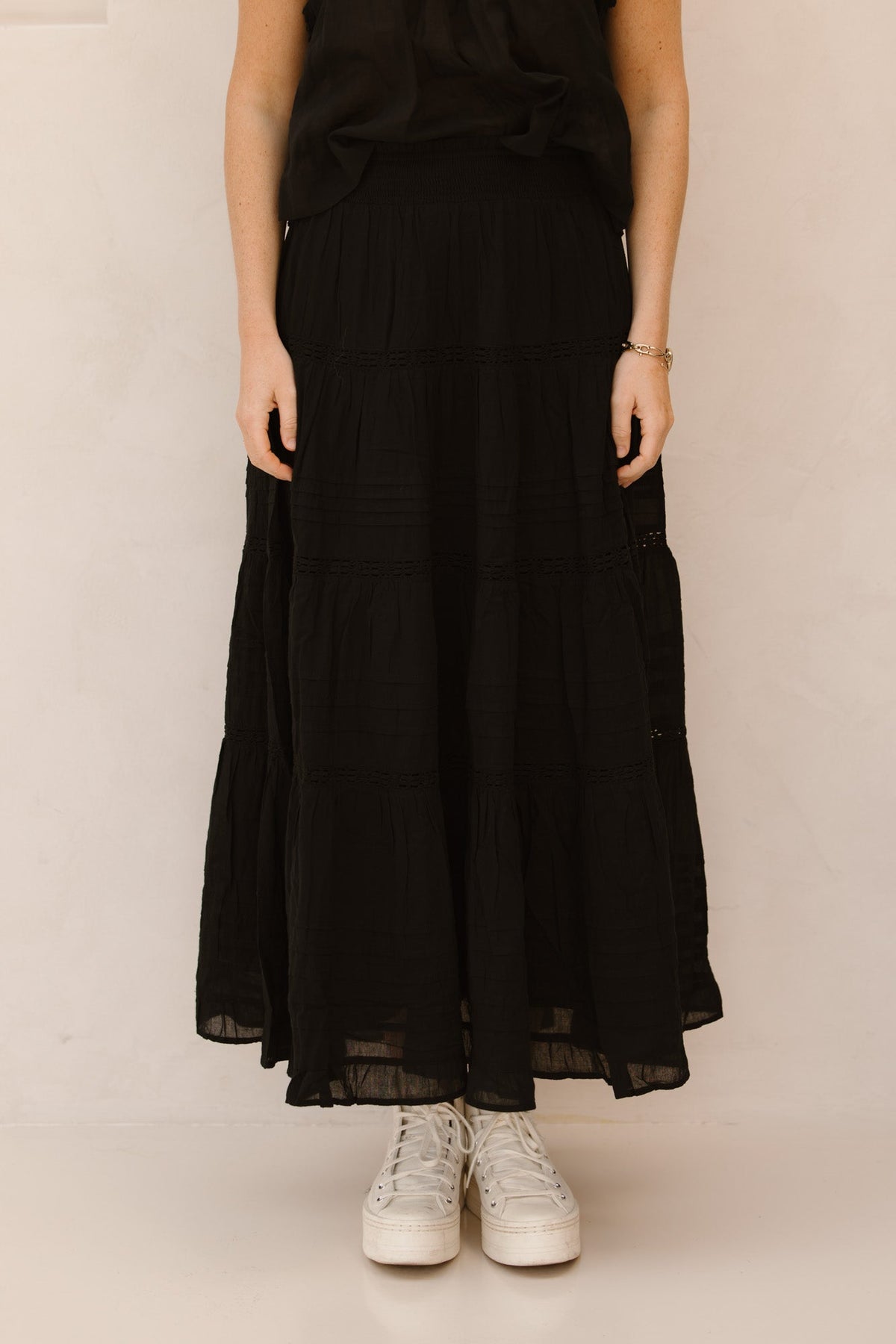 Felicia voile skirt navy - Bij Keesje - Neo Noir
