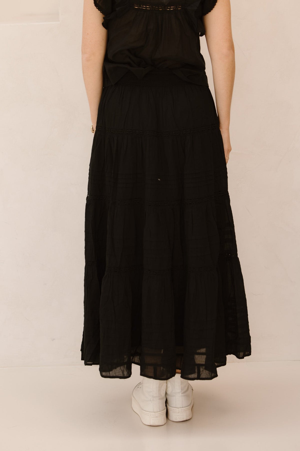 Felicia voile skirt navy - Bij Keesje - Neo Noir