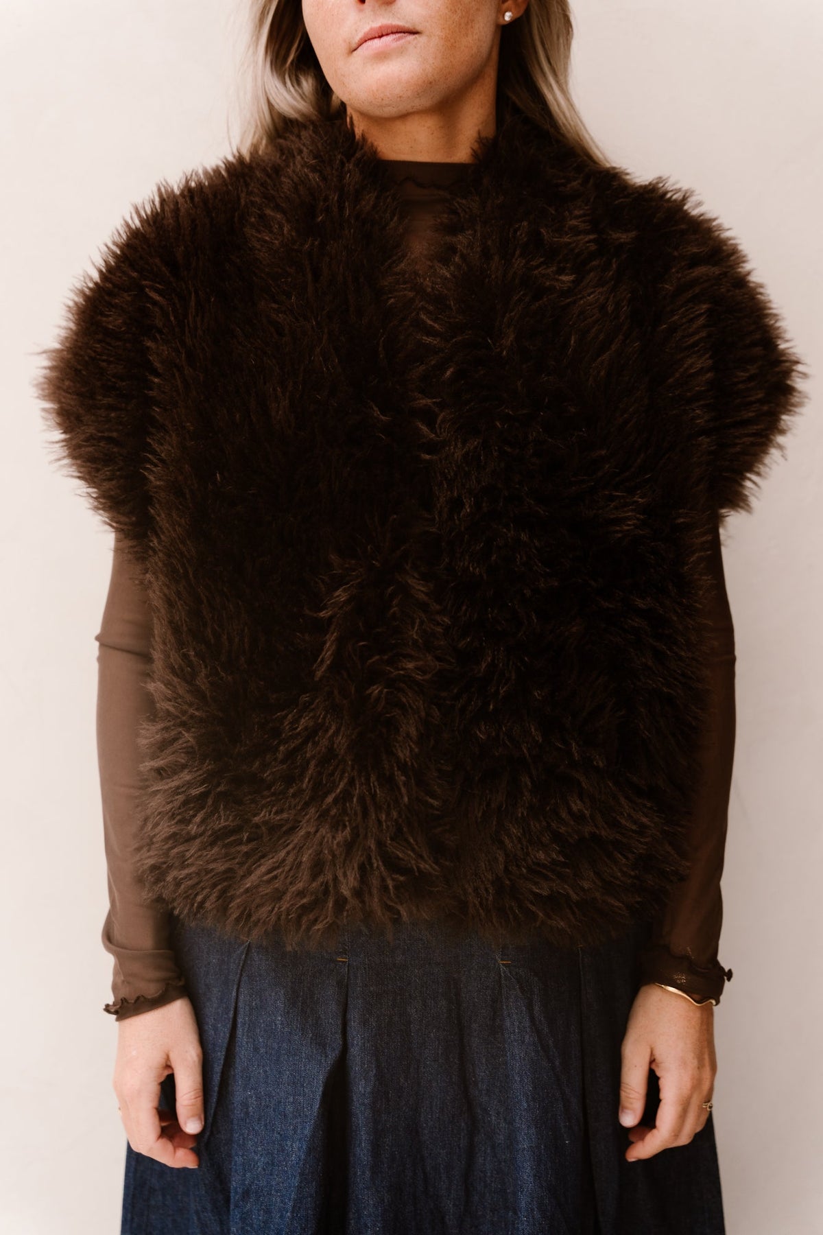 FQFine gilet brown - Bij Keesje - Free/Quent - Gilet