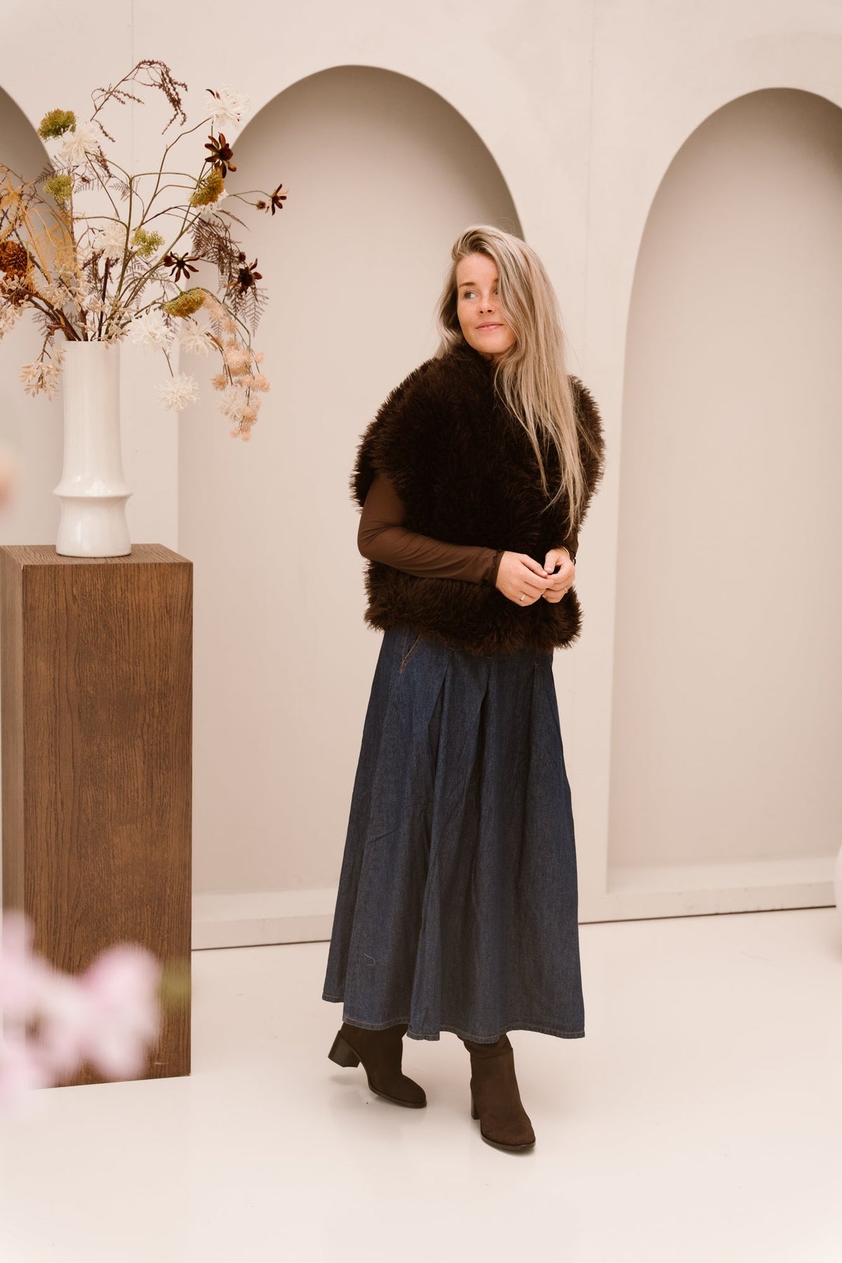 FQlisea Skirt Dark Blue Denim - Bij Keesje - Free/Quent - Rok