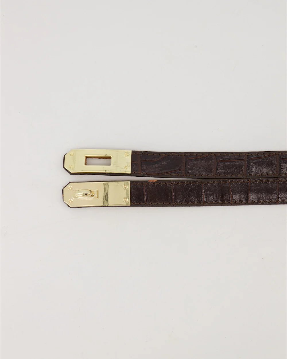 Garcia riem croco donkerbruin - Bij Keesje - Bij Keesje