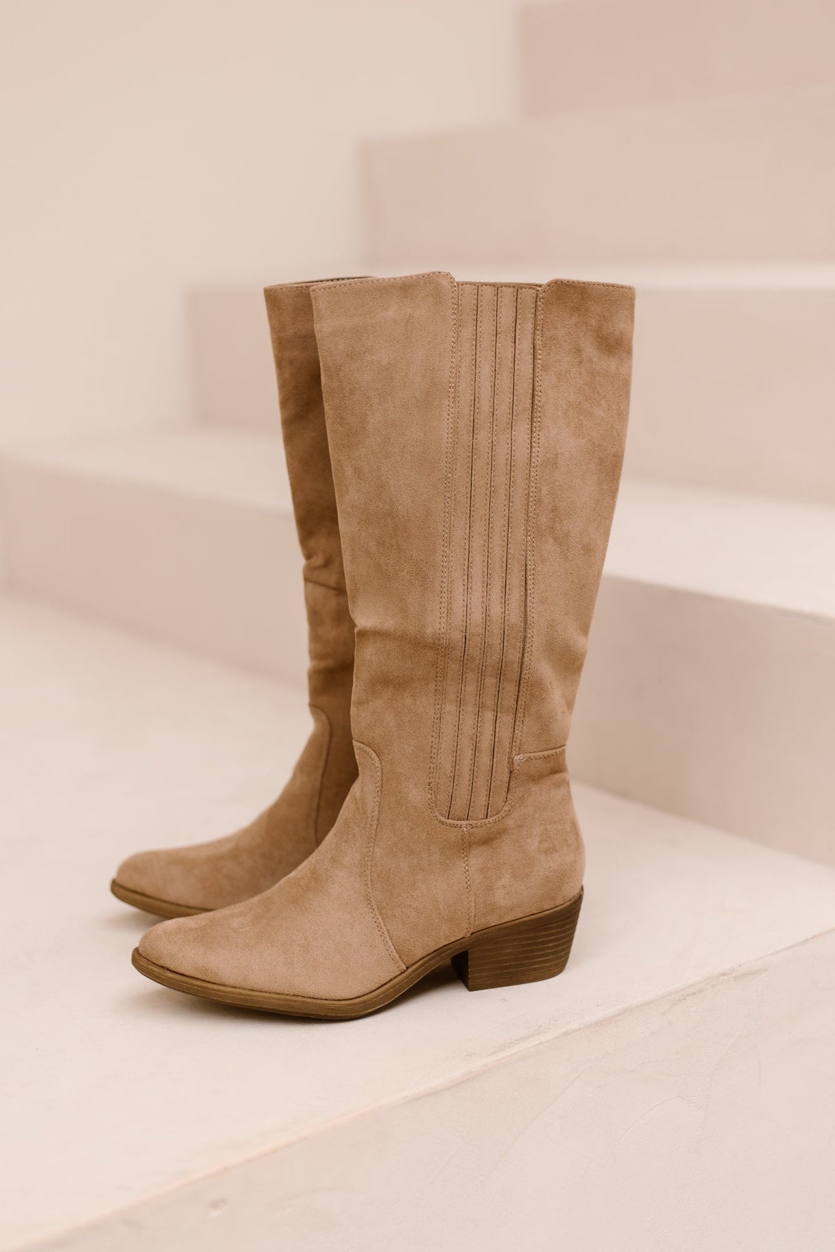 Haarlem Suede Boots Khaki - Bij Keesje - Bij Keesje - Schoenen