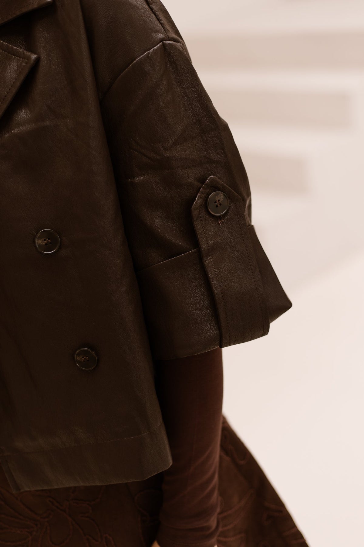 Holly Leather Jacket Brown - Bij Keesje - Bij Keesje - Jas