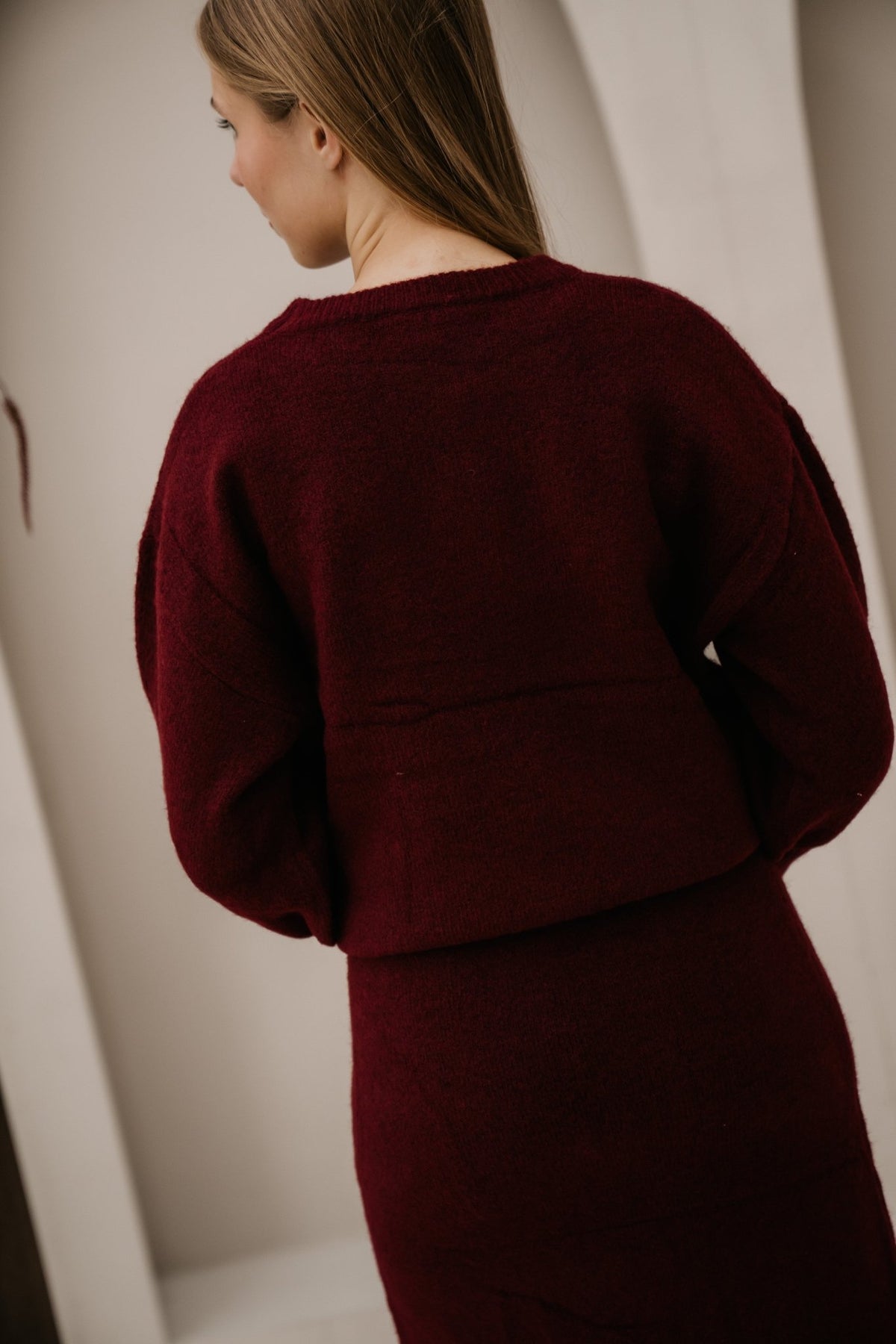 Isa knit top bordeaux - Bij Keesje - Bij Keesje - Top