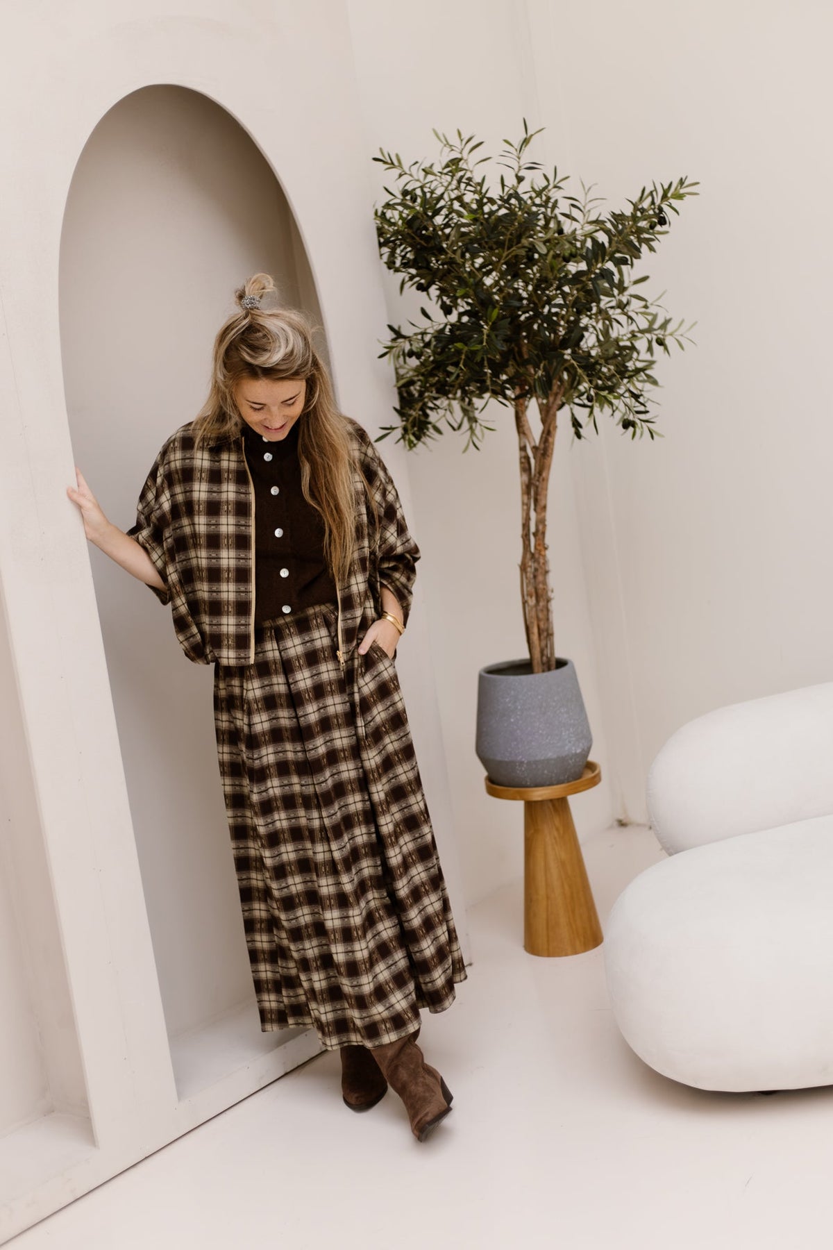 Janie bomber jacket check - Bij Keesje - Bij Keesje - Jas