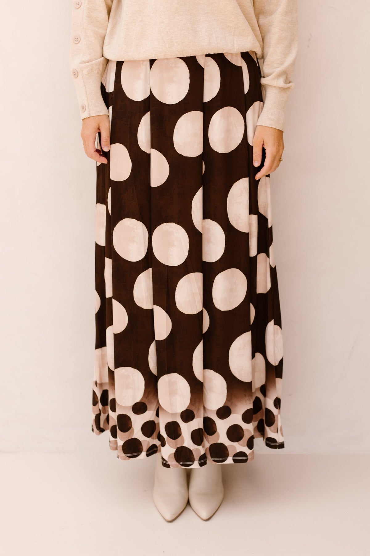 K-Design Maxi Stippen Rok D320 - Bij Keesje - K-design - Rok