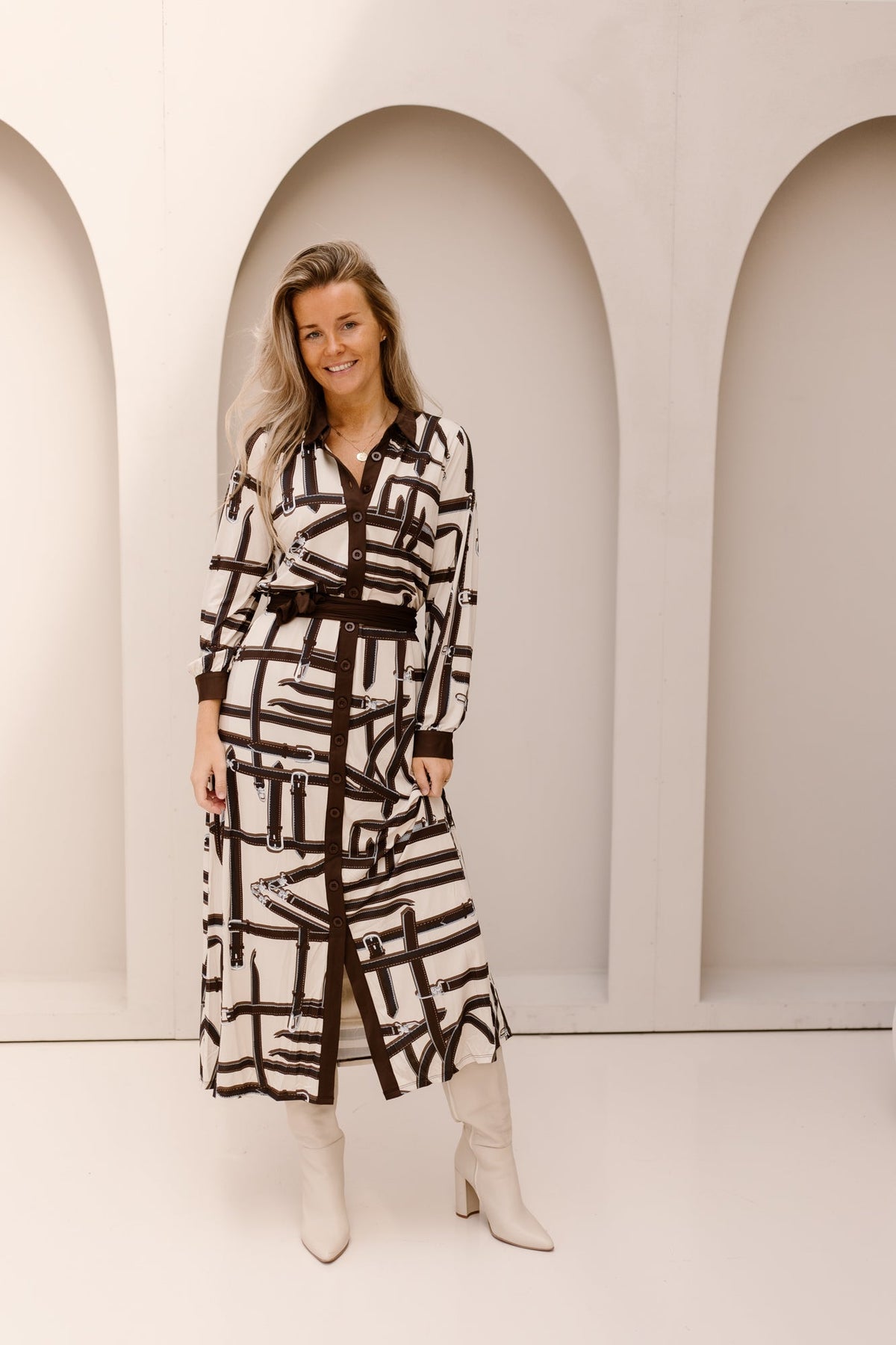 K-design print jurk D102 - Bij Keesje - K-design - Jurk