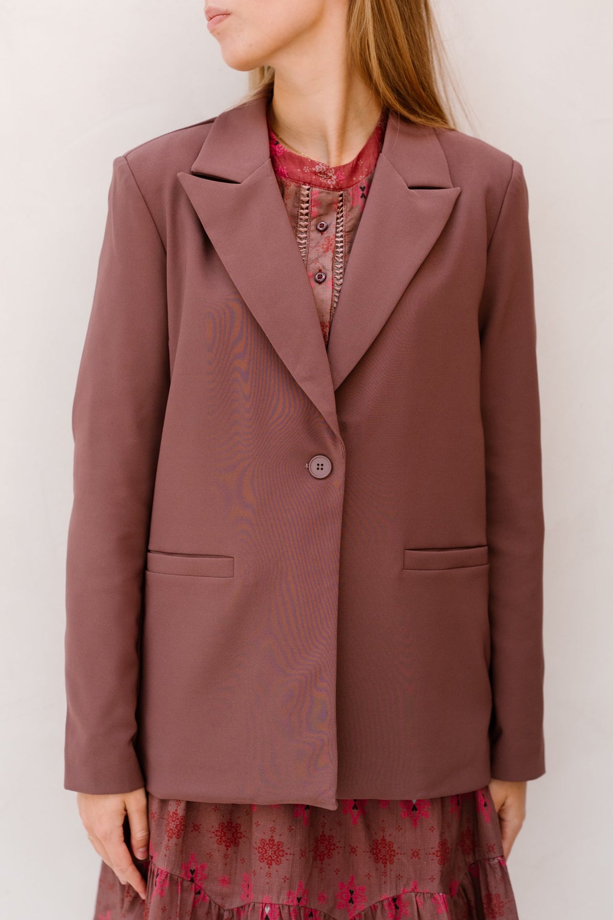 Kicki blazer Rosy Brown - Bij Keesje - FLURESK - Blazer