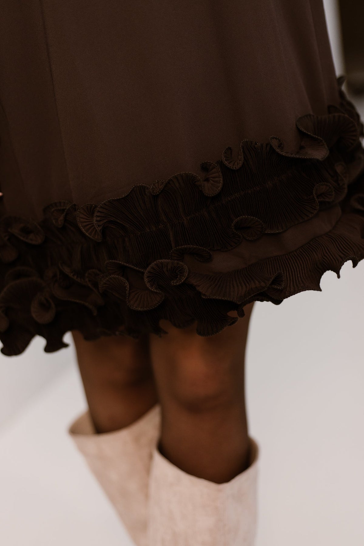 Latania Dress Chocolate - Bij Keesje - Noella - Jurk