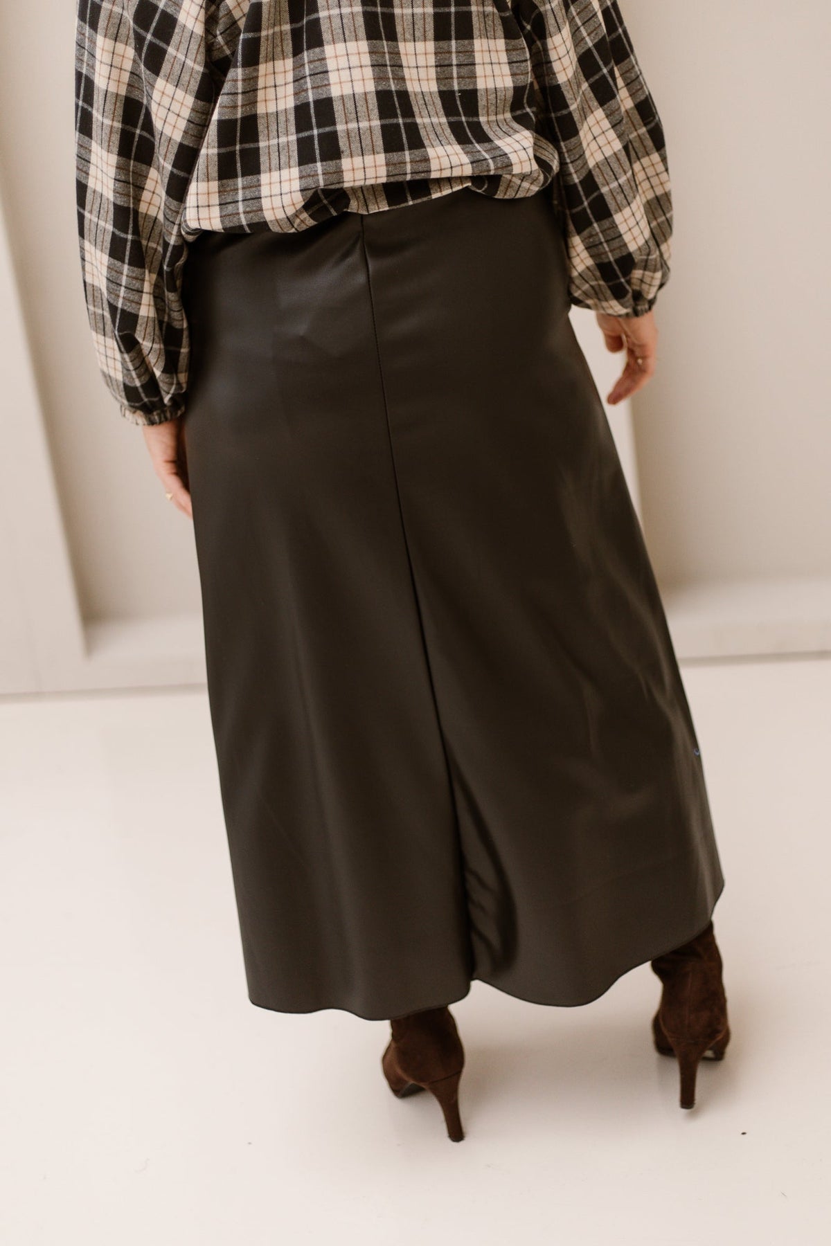 Lena Leatherlook skirt black - Bij Keesje - Bij Keesje - Rok