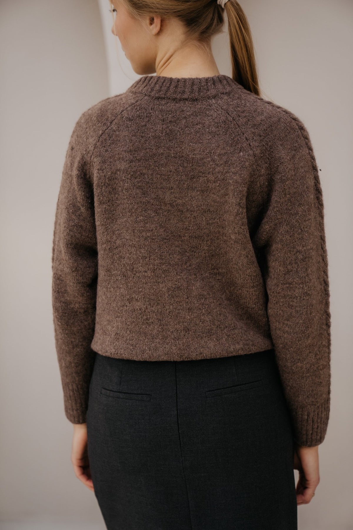 Letressy sweater taupe - Bij Keesje - Ange - Trui