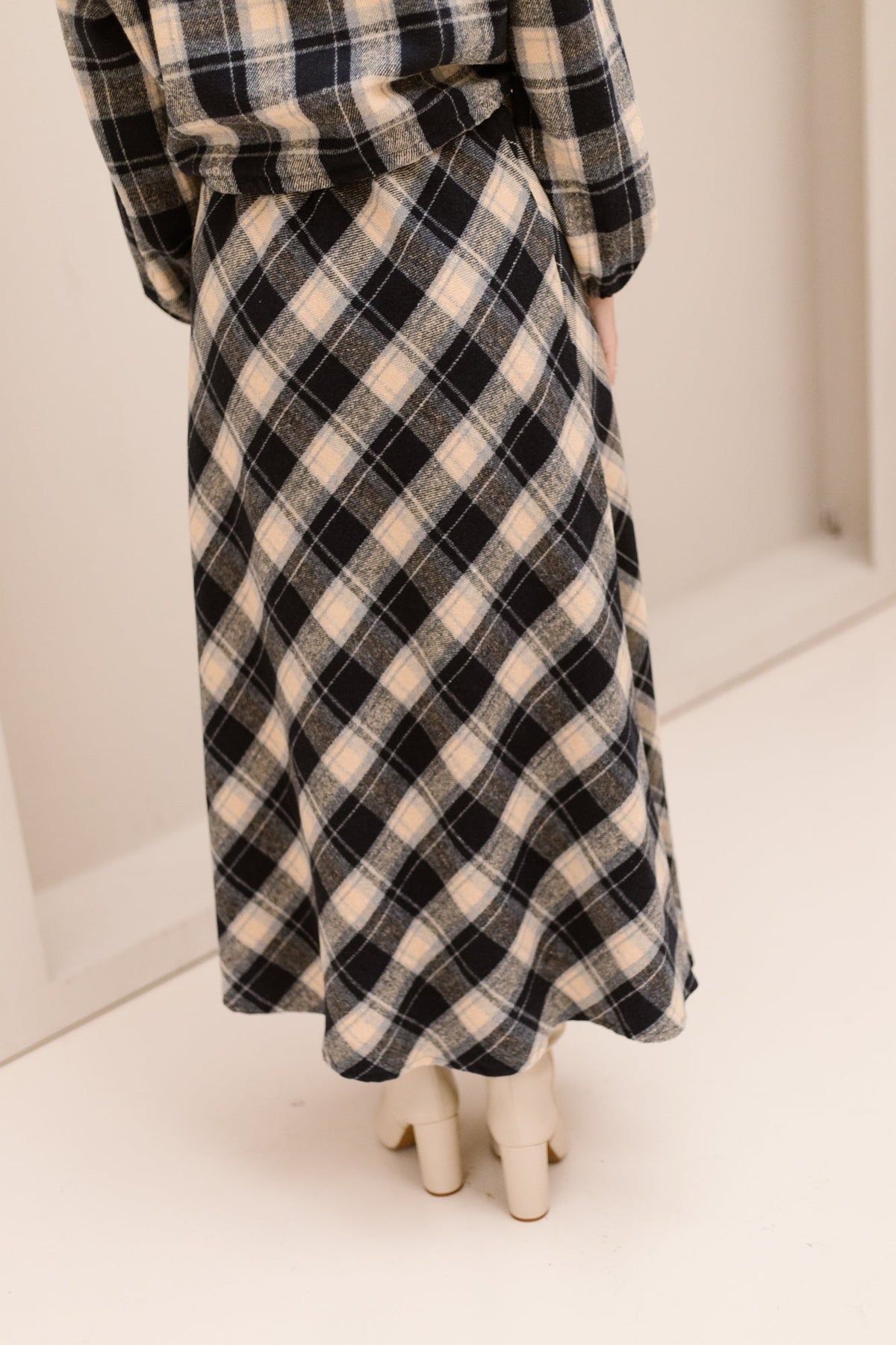 Lia Skirt Check Blue - Bij Keesje - Bij Keesje - Rok