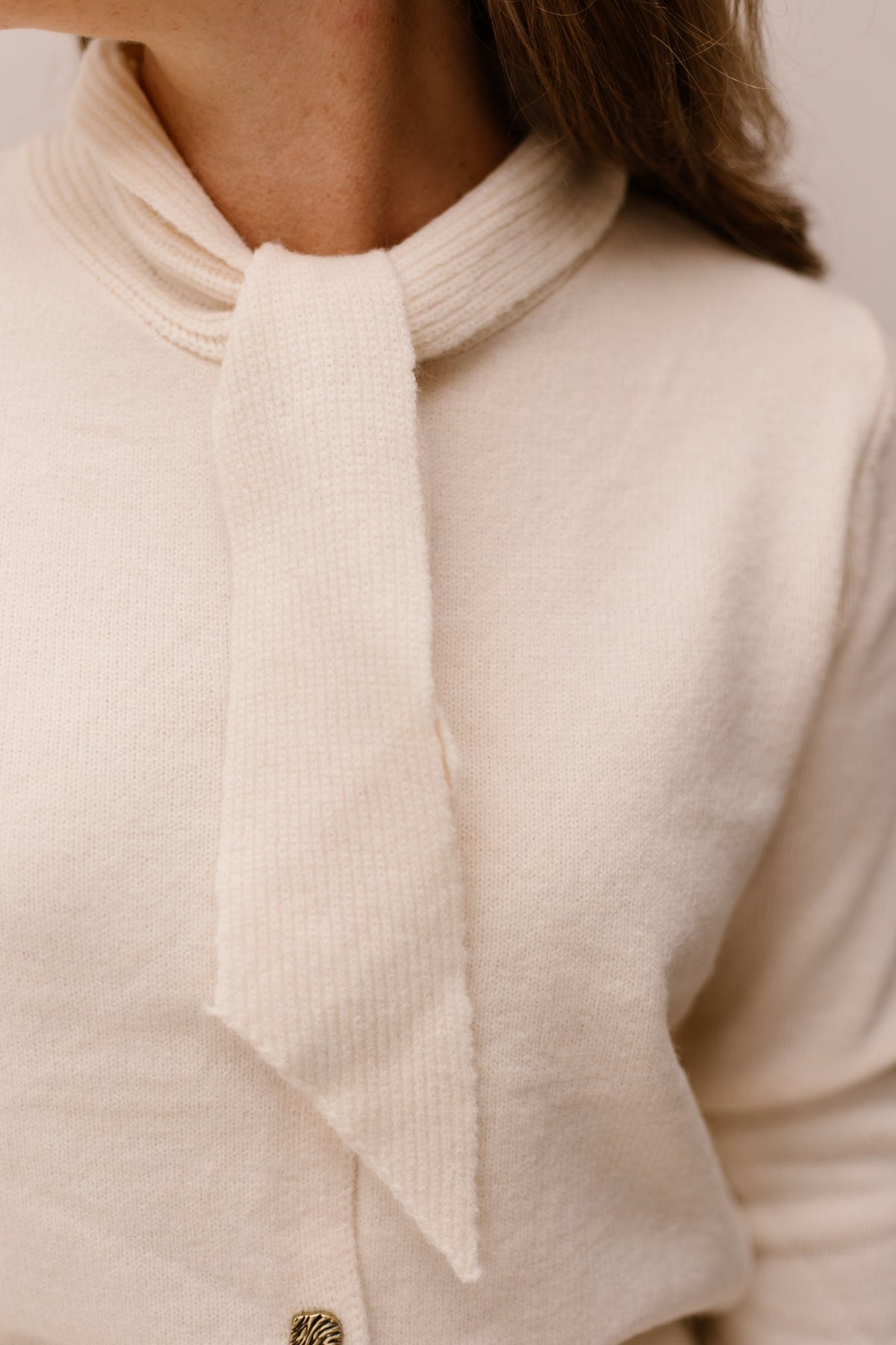 Liora knitting cardigan - Wool white - Bij Keesje - G-maxx - vest