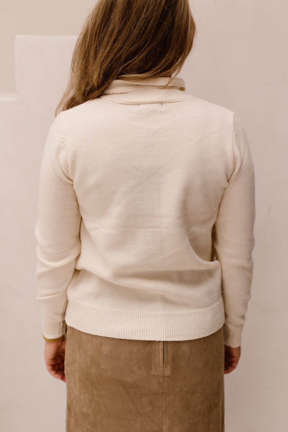 Liora knitting cardigan - Wool white - Bij Keesje - G-maxx - vest