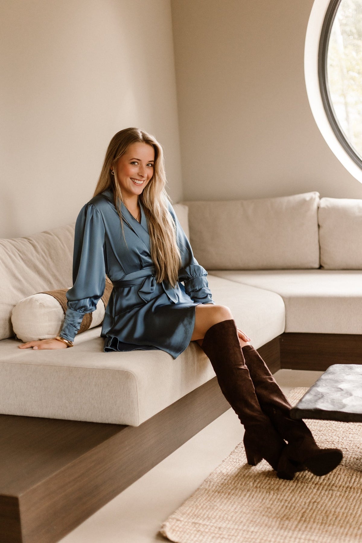 Lisa Sateen Dress Iceblue - Bij Keesje - Bij Keesje The Label - Jurk