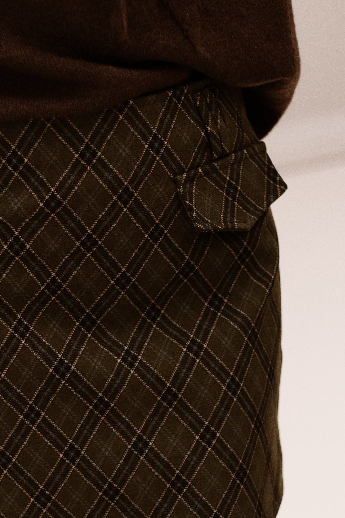 Lize Check Skirt Dark Green - Bij Keesje - Bij Keesje - Rok