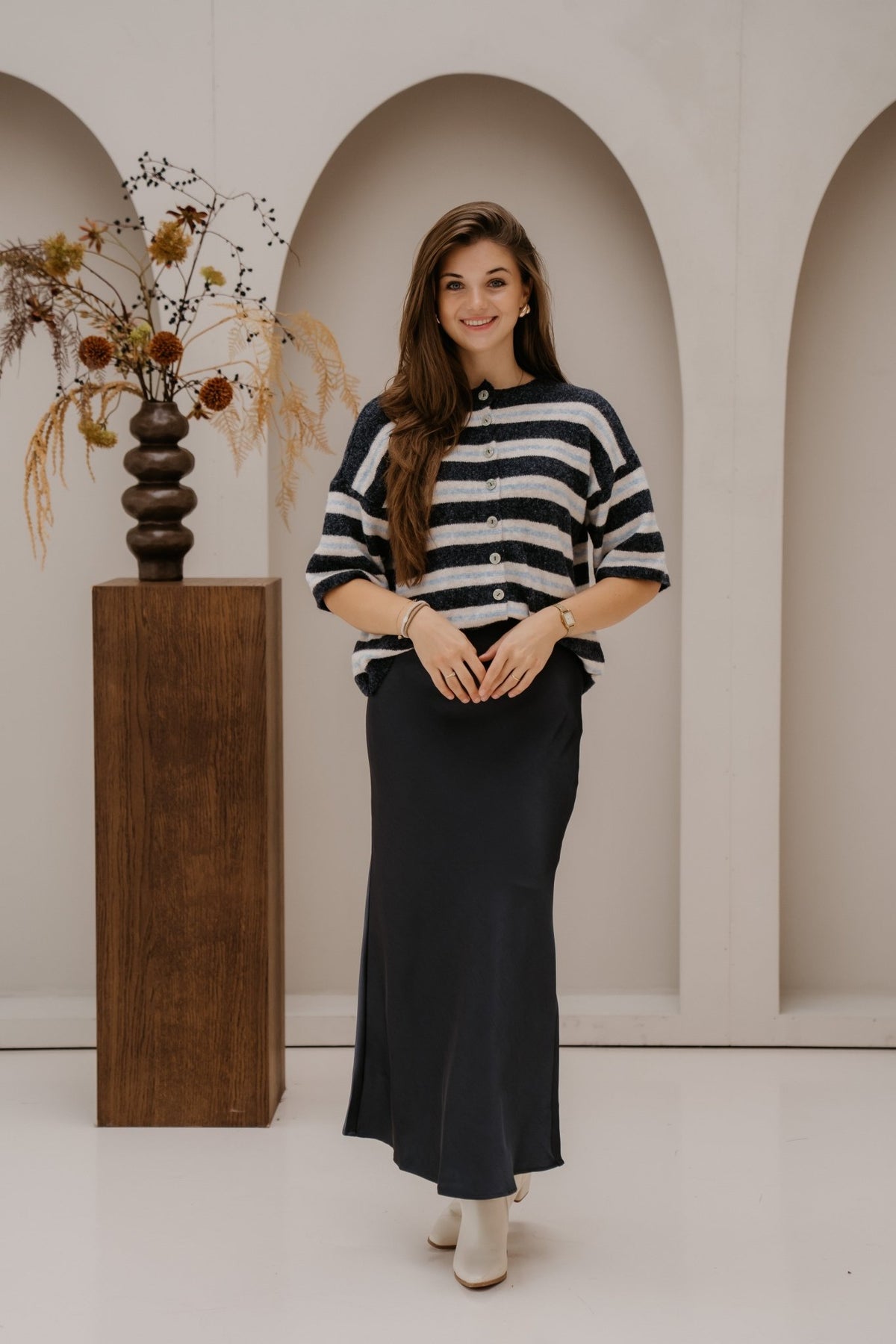 Loe top stripe blue - Bij Keesje - Bij Keesje - Top