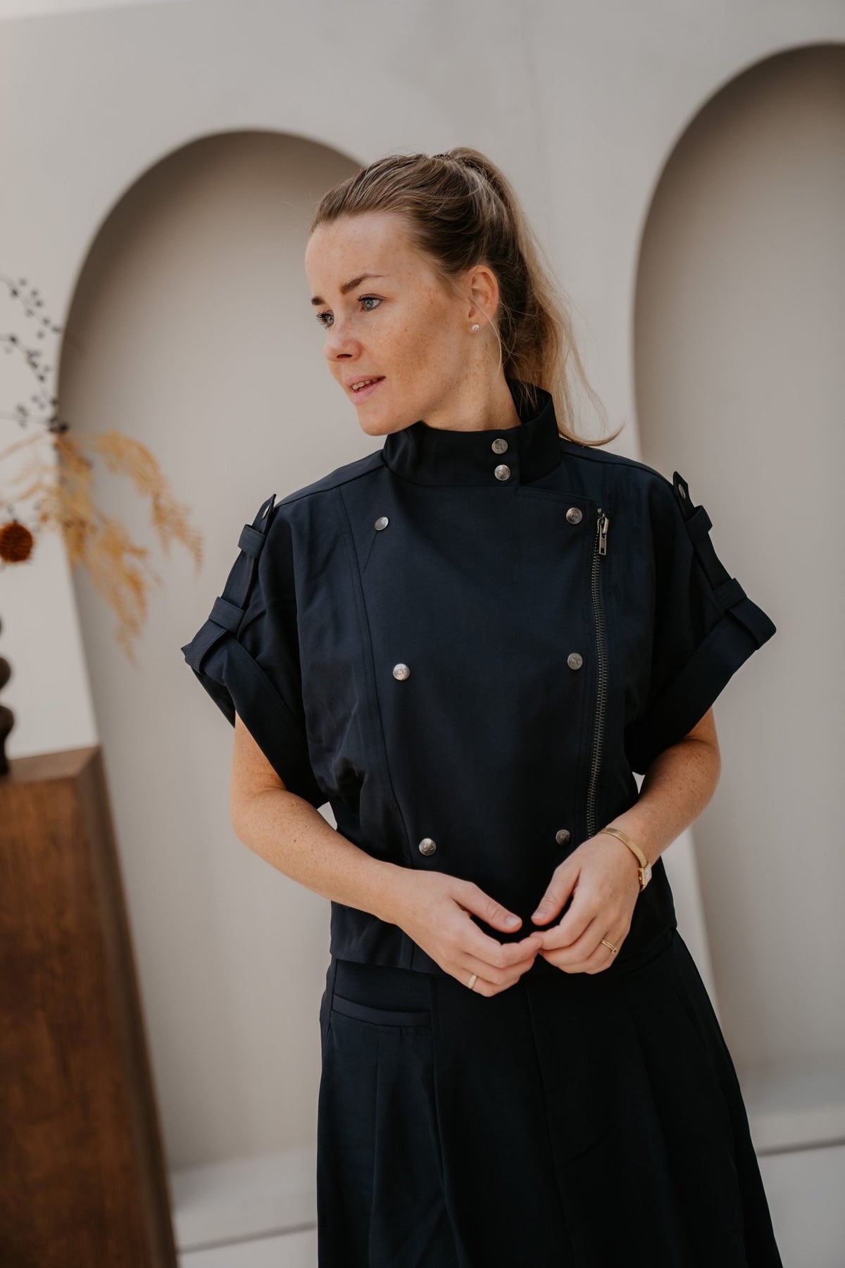 LunaCC Vest Navy - Bij Keesje - Co'couture - Vest