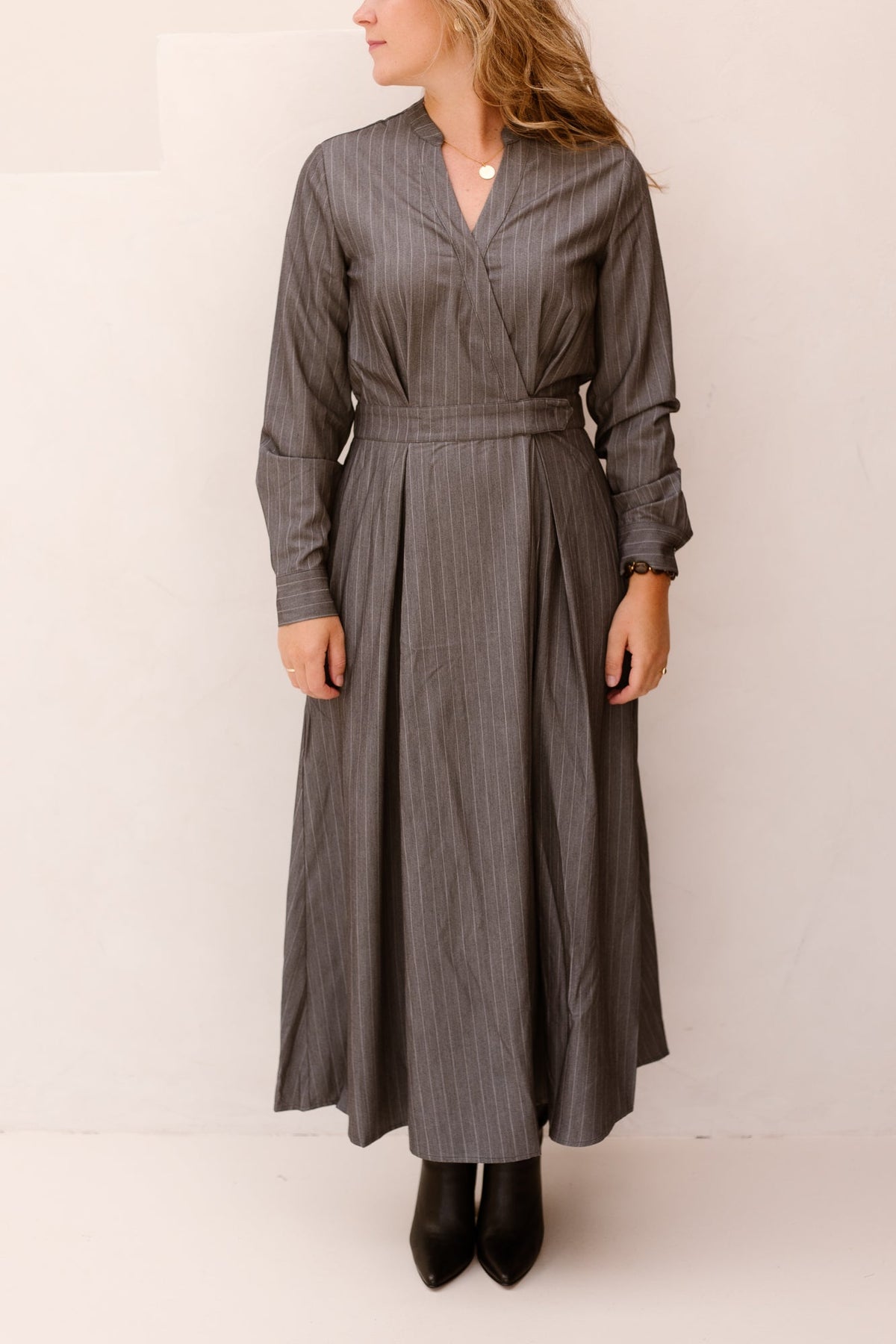 LyviaCC Maxi Wrap Dress Mid/Grey - Bij Keesje - Co'couture - Jurk