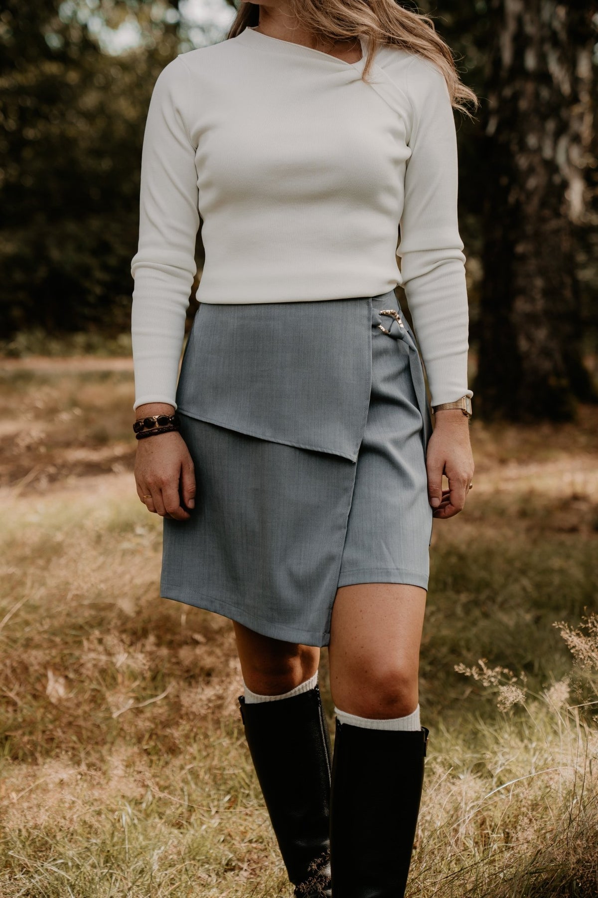 Marianne Skirt Iceblue - Bij Keesje - Bij Keesje The Label - Rok