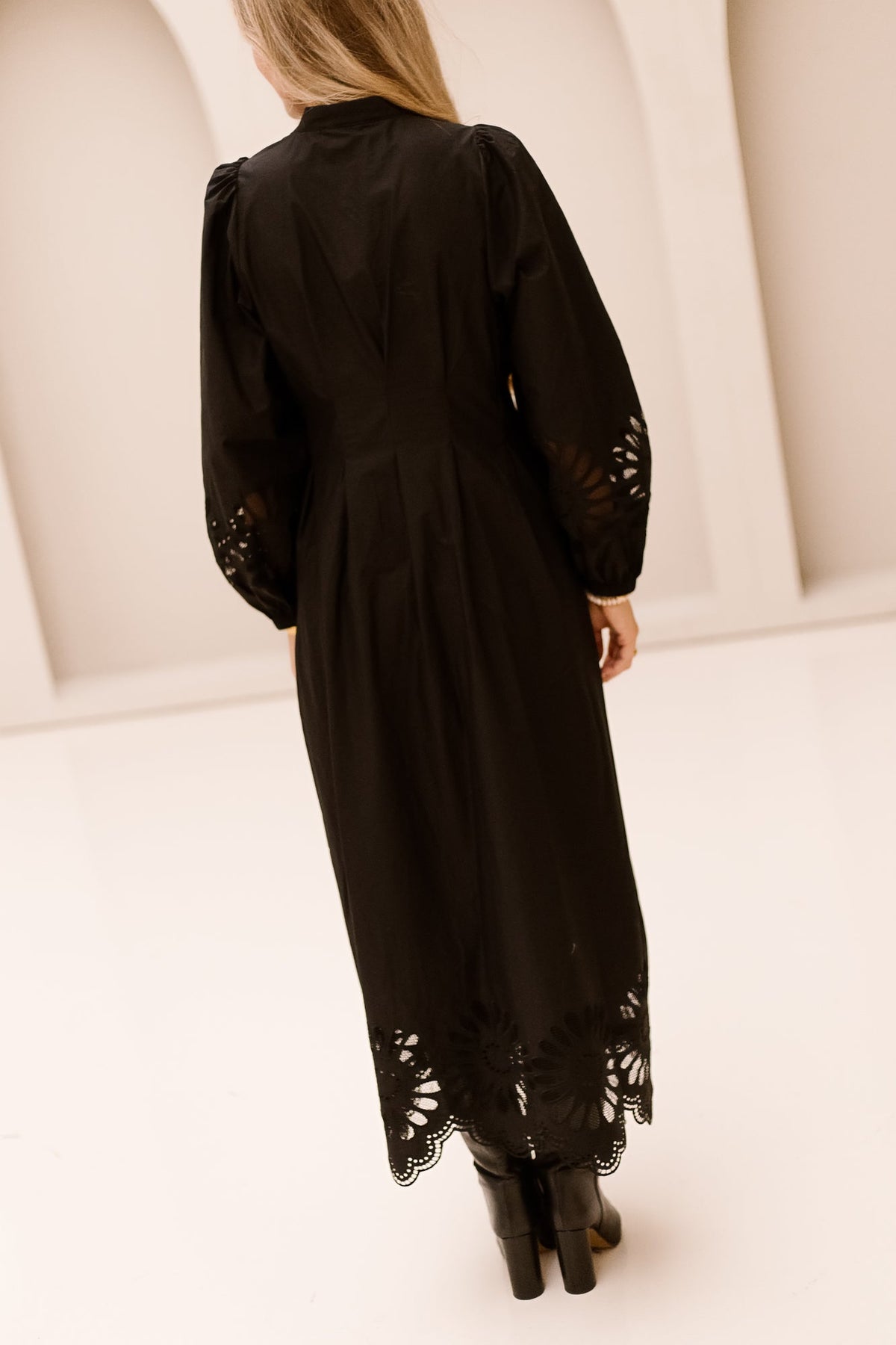 MeliseCC emb dress black - Bij Keesje - Co'couture - Jurk